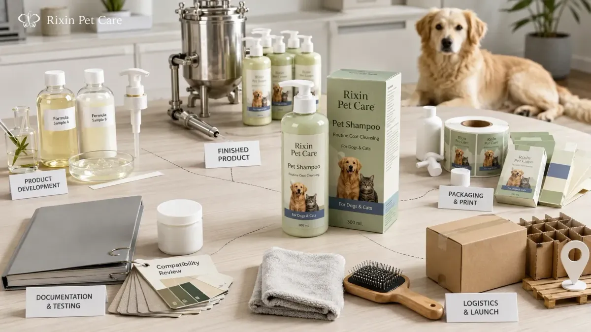 Five cost layers behind a private label pet grooming product project